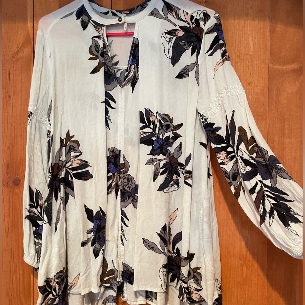 Free People: floral smocked tunic